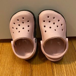 Toddler 4/5 Pink Croc sandals
